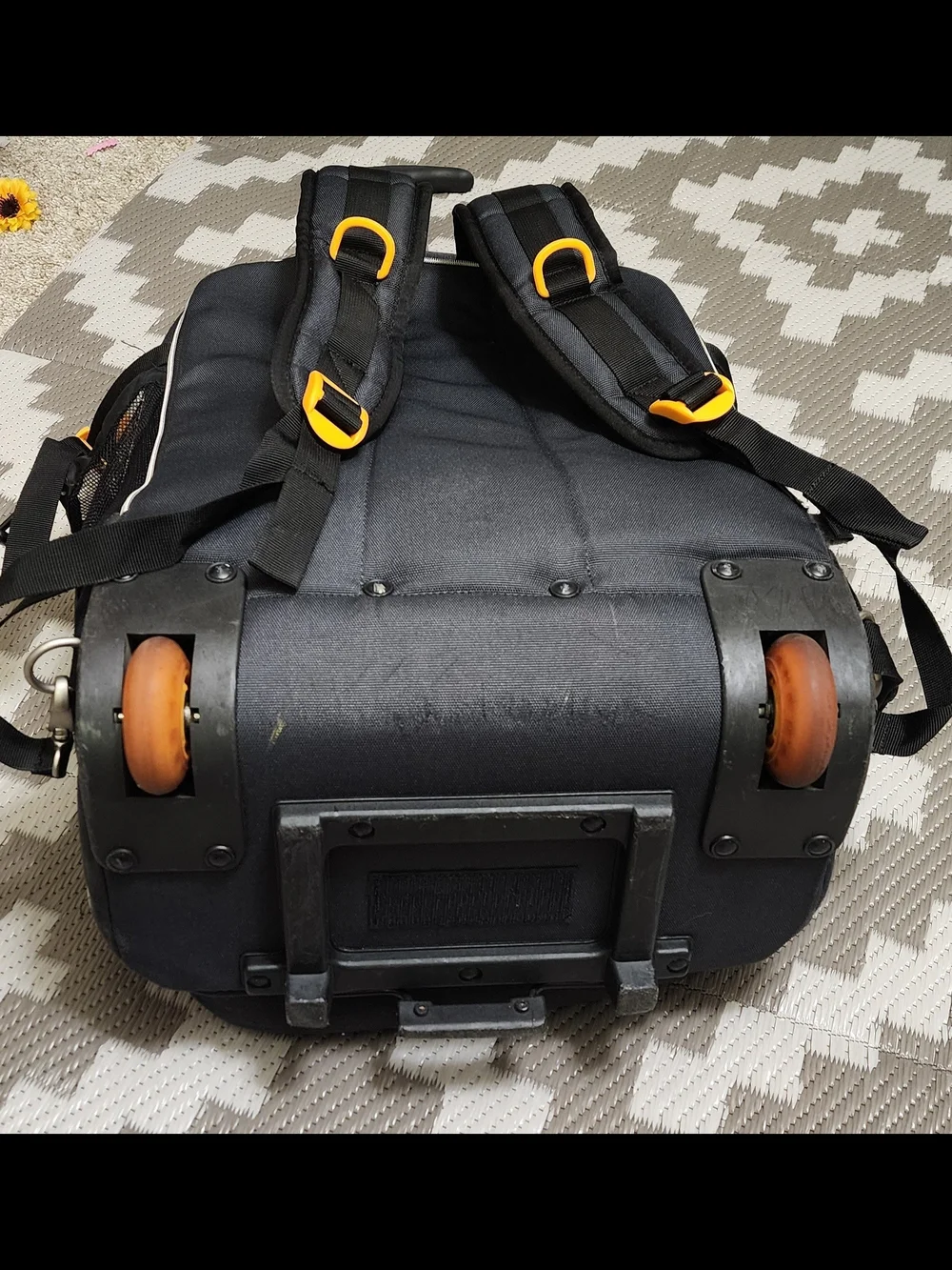 IKEA Black Backpack with Yellow Accent - Picture 10 of 11